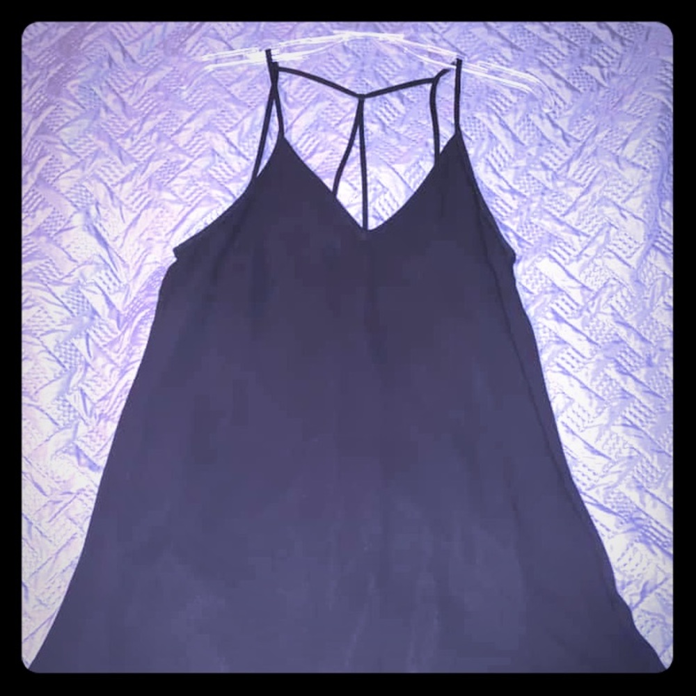 Black strappy dress